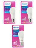 Philips 13W (100W) 6500K (Beyaz Işık) E27 Duylu Led Ampul (3 Adet)