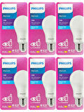 Philips 13W (100W) 6500K (Beyaz Işık) E27 Duylu Led Ampul (6 Adet)