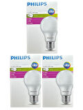 (3 Adet) Philips 8,5W (60W) 2700K (Sarı Işık) Dim Edilebilir E27 Duylu (Kalın Duy) Led Ampul