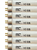 (8 Adet) 13W 827 2700K (Sarı Işık) G5 Duylu T5 Floresan