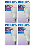 (4 Adet) Philips 14W (100W) Beyaz Işık E27 Duylu (Kalın Duy) Led Ampul