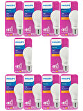 (10 Adet) Philips 13W Sarı Işık E27 Duylu (Kalın Duy) Led Ampul