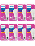 (8 Adet) Philips 13W Sarı Işık E27 Duylu (Kalın Duy) Led Ampul
