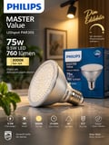 (1 Adet) Philips 9.5W 3000K Sarı Işık E27 Duylu 760 Lümen Dim Edilebilir Par30 Ampul