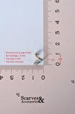Kıvrımlı Çelik Spiral Piercing 6 mm Tragus Helix Kıkırdak Ucu Taşlı Hologram Renkli