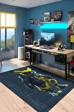 Pikac Şönil Gamer Halısı Pamuk Tabanlı,Yıkanabilen,Kaydırmaz Genç Odası Oyuncu Halısı, Gaming Halısı