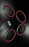 Piksel Neon Ledli Oval 6*9 Hoparlör Midrange Kapağı 4adet Kapak+Modül Soket Tak Çıkart Kolay Montaj