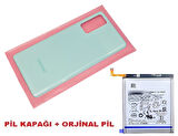 Tkgz Samsung Galaxy S20 FE Arka Pil Batarya Kapağı + PİL (CAM) MAVİ
