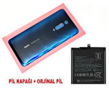 Tkgz Xiaomi Mi 9T Pro Arka Pil Batarya Kapağı + PİL (CAM) MAVİ