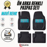 OPEL COMBO PANELVAN (2 PARÇA) 2023  MODEL UYUMLU SİYAH- MAVİ RENK  PREMİUM OTO PASPAS SETİ