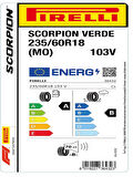 Pirelli 235/60R18 103V Scorpion Verde Mo Oto Yaz Lastiği (Üretim Yılı: 2024)