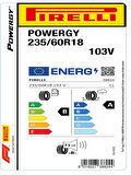 Pirelli 235/60R18 103V Powergy Oto Yaz Lastiği (Üretim Yılı: 2025)