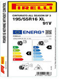 Pirelli 195/55R16 91V Cinturato All Season Sf 3 Oto 4 Mevsim Lastiği (Üretim Yılı: 2025)