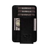 Garbalia Pisa Hakiki Deri Mıknatıs Kapaklı Unisex Kartlık Cüzdan