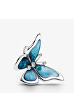 Poseidons Jewellery Büyük Boy Kelebek Temalı Gümüş Charm