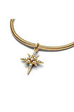 Poseidons Jewellery Işıltılı Kuzey Yıldızı Sallantılı Gümüş Charm