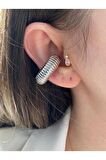 Boğumlu Halka Altın Kaplama Kıkırdak Earcuff