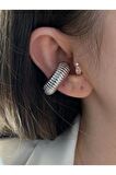Boğumlu Halka Altın Kaplama Kıkırdak Earcuff