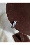 Vıp Seri Kare Baget Full Taşlı Kıkırdak Küpe ( Earcuff )