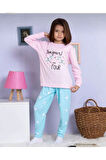 ELMP Bonjour Four Köpüşlü %100 Pamuk Kız Çocuk Pijama Takımı 1-9 Yaş 4012