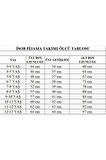 İSOB Kırmızı Yeni Yıl Desenli %100 Pamuk Kız ve Erkek Çocuk Pijama Takımı 3-13 Yaş 42228-K