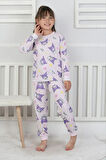 İSOB Pembe Kuromi Desenli %100 Pamuk Kız Çocuk Pijama Takımı 3-8 Yaş 51205-P