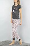 Panda Baskılı Pijama Takımı
