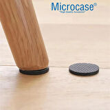 Microcase 24in1 Yapışkanlı Ses Gıcırdama ve Çizik Önleyici Eşya Mobilya Ayak Pedi Seti Kare Tasarım - SİYAH AL5008