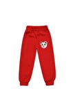 Panda Nakışlı Unisex Bebek Alt Kırmızı