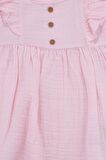 Bandanalı Fırfır Kollu Kız Elbise Pembe