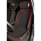 
Seat İbiza YENİ Lüx Oto Koltuk Minderi Ön 2'li Set BUMERANG Serisi SİYAH KIRMIZI