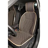 
Renault Clio 4 Lüx Oto Koltuk Minderi Ön 2'li Set ELEGANCE Serisi KOYU BEJ