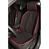 
Alfa Romeo 156 Lüx Oto Koltuk Minderi Ön 2'li Set ELEGANCE Serisi SİYAH KIRMIZI