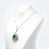 2,49 Ct. Pırlanta Zümrüt Kolye