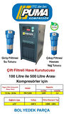 Power PKLT1200 Hava Kurutucusu (Basınçlı hava kurutma kapasitesi: 1,20 m3/dk - 1200 lt./dk.)