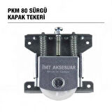 İmt Aksesuar Pkm 80 (4 Adet) Sürgülü Dolap Kapağı ve Gardrop Sürgü Kapağı Tekeri