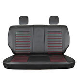 
Fiat Marea Lüx Deri OTO KOLTUK KILIFI Ön Arka Takım Set Orjinal SİYAH KIRMIZI