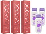 Maxx Deluxe Saç Boyası Şarap Kızılı-4/65+Oksidan (3 ADET)