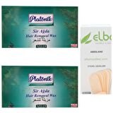 Platonik Azulen Kalıp Ağda 400 Gr.X2 Yeşil-Normal Cilt+Spatula 100 Ad.