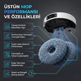 Dreame L40s Ultra ile Uyumlu 1 Ana Fırça 2 Yan Fırça 2 Filtre 2 Mop 1 Deterjan 2 Toz Torbası