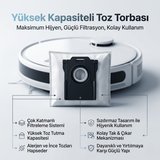 Dreame Aqua10 Ultra Roller Complete ile Uyumlu 2 Ana Fırça 4 Yan Fırça 4 Filtre 4 Toz Torbası 1 Temizlik Bezi