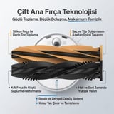 Dreame D20 Plus ile Uyumlu 2 Ana Fırça 4 Yan Fırça 4 Filtre 4 Mop 1 Deterjan 4 Toz Torbası