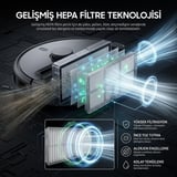 Dreame L40 Ultra Gen2 ile Uyumlu 1 Ana Fırça 2 Yan Fırça 2 Filtre 2 Toz Torbası 1 Temizlik Bezi