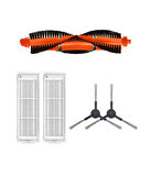 Xiaomi Mop 3C Uyumlu 1 ADET ANA FIRÇA 2 ADET FİLTRE 2 ADET SİYAH YAN FIRÇA