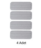 Xiaomi Deerma UYUMLU 360 Derece Dönen Su Püskürtmeli Sprey Mop Paspas Bezi 4 Adet