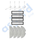 Dreame D9,D9 Max,L10 Pro,D9 Pro Uyumlu 4 Yan Fırça 4 Filtre 4 Mop