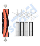 Dreame D10S, D10S PRO, D9 MAX GEN2 Uyumlu 1 Ana Fırça 4 Yan Fırça 4 Filtre