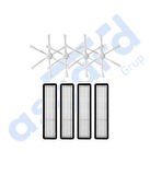 Dreame D10S, D10S PRO, D9 MAX GEN2 Uyumlu 4 Yan Fırça 4 Filtre