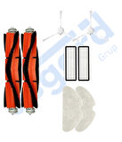 Dreame F9 PRO Uyumlu 2 Ana Fırça 2 Yan Fırça 2 Filtre 2 Mop