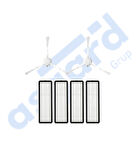 Dreame F9 PRO Uyumlu 2 Yan Fırça 4 Filtre